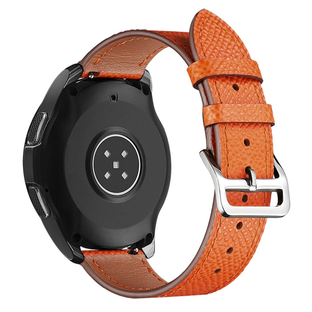 20mm Universal genuine leather watch strap - Orange#serie_2