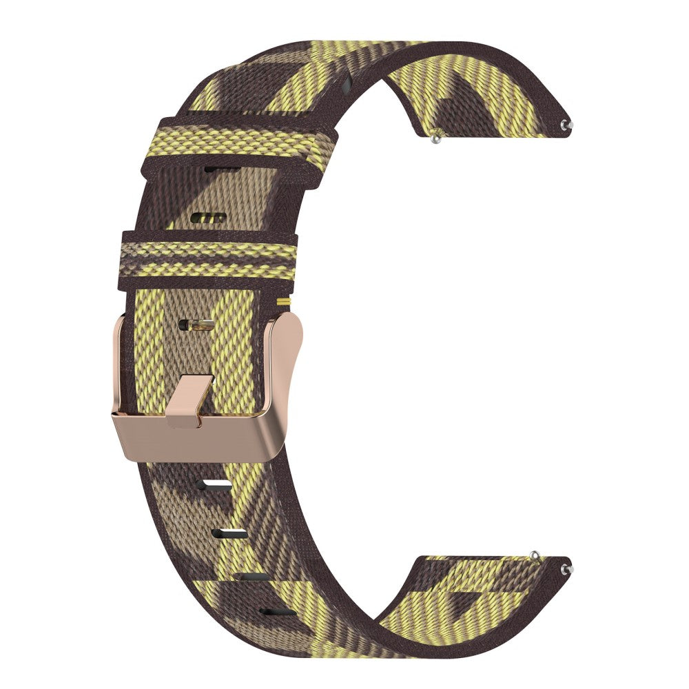 18mm Universal nylon watch strap - Yellow Stripe#serie_3