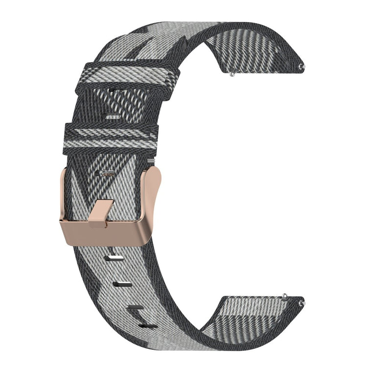 18mm Universal nylon watch strap - Grey Stripe#serie_4