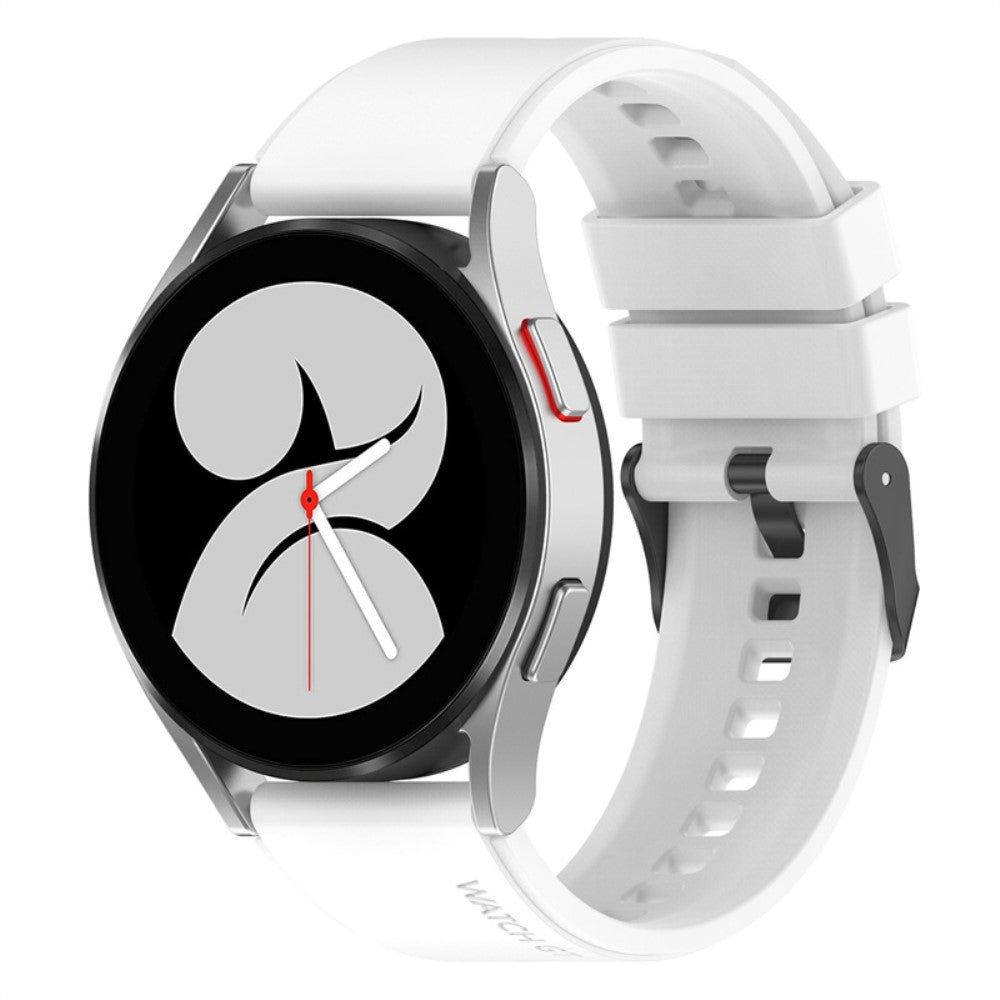 20mm Universal silicone watch strap - White#serie_1