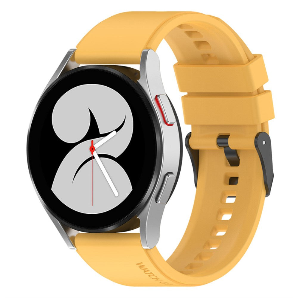 20mm Universal silicone watch strap - Yellow#serie_8