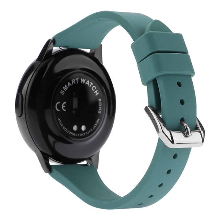 20mm Universal silicone watch strap - Green#serie_14
