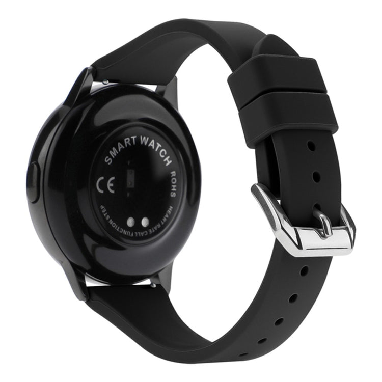 20mm Universal silicone watch strap - Black#serie_7