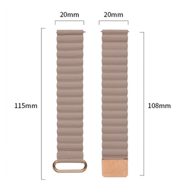 Vildt elegant Universal Ægte læder Urrem - Grøn#serie_3