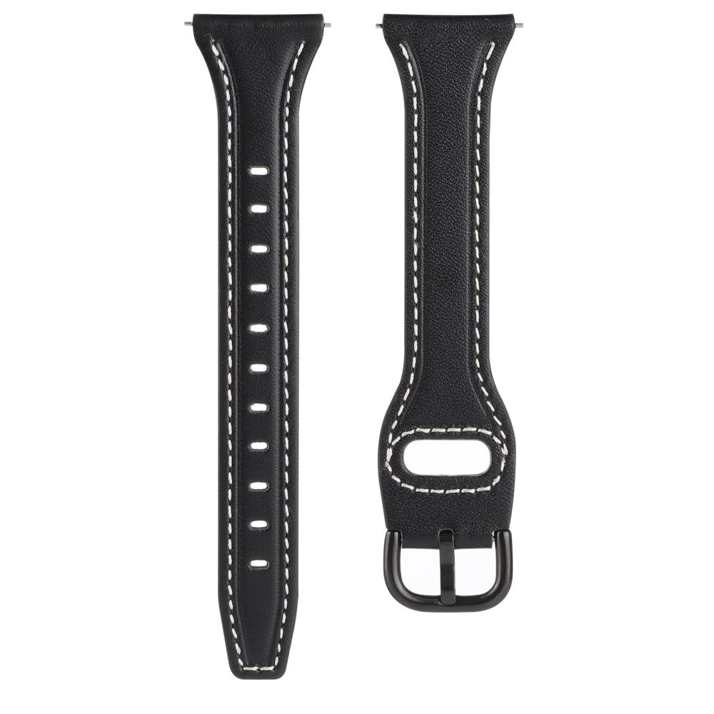 Vildt rart Universal Ægte læder Urrem - Sort#serie_3