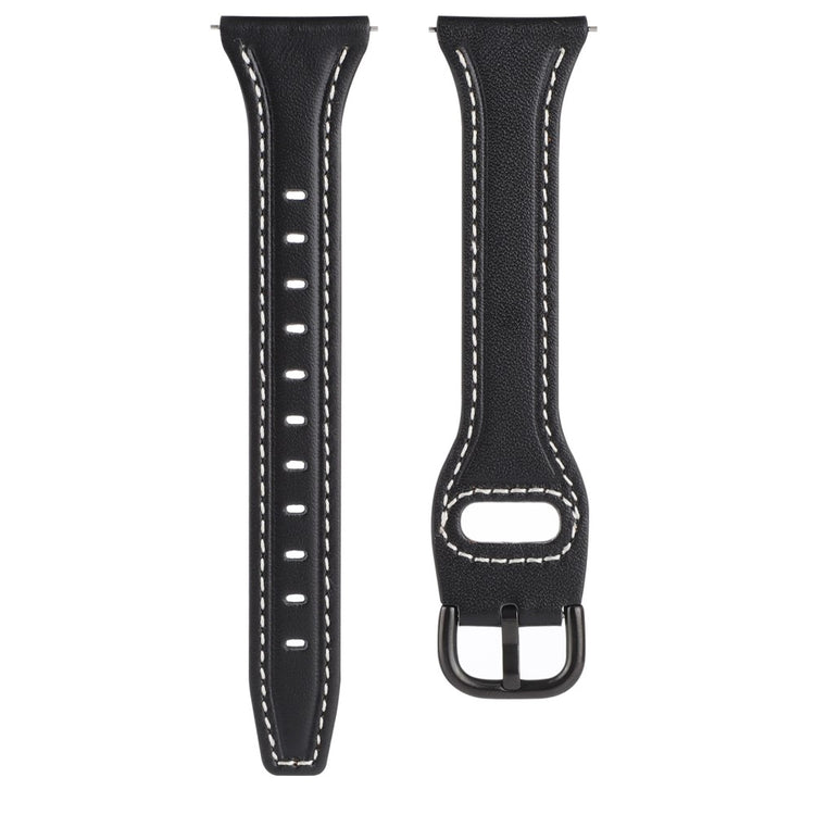 Vildt rart Universal Ægte læder Urrem - Sort#serie_3