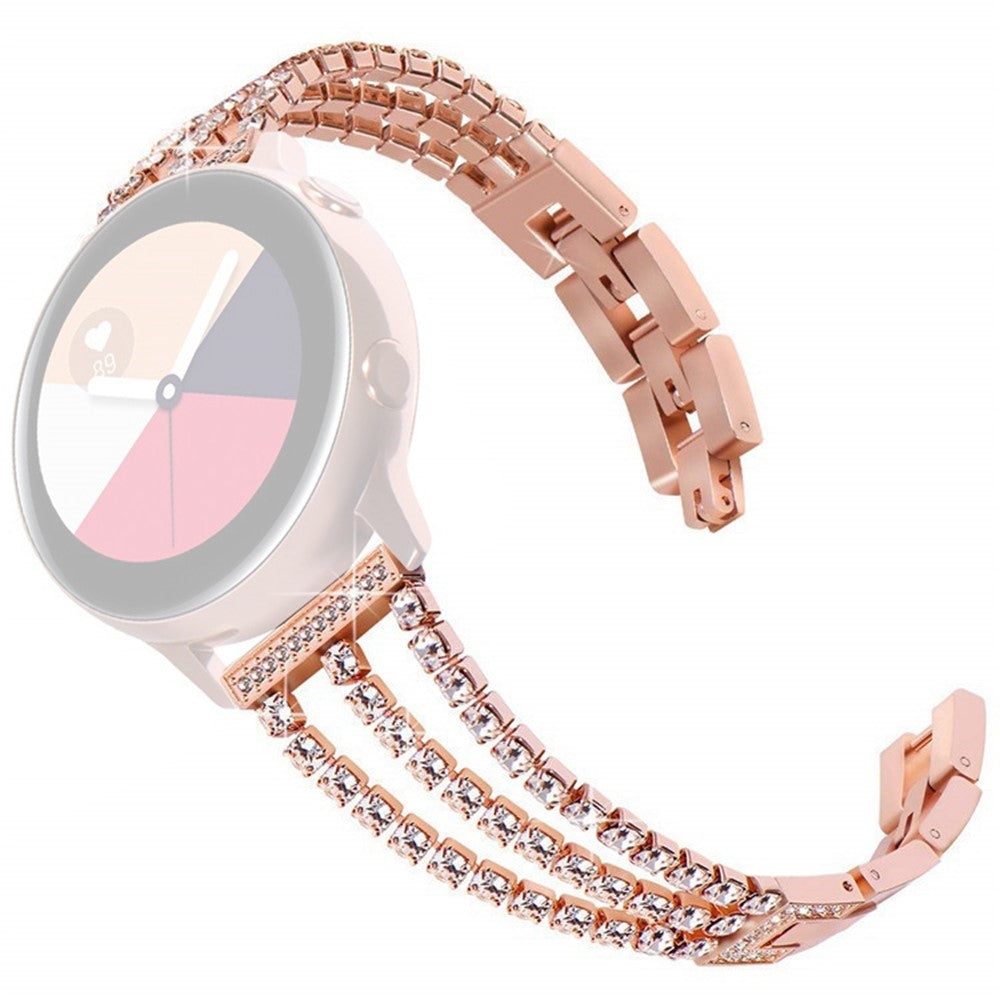 22mm Universal rhinestone decor watch strap - Rose Gold#serie_1