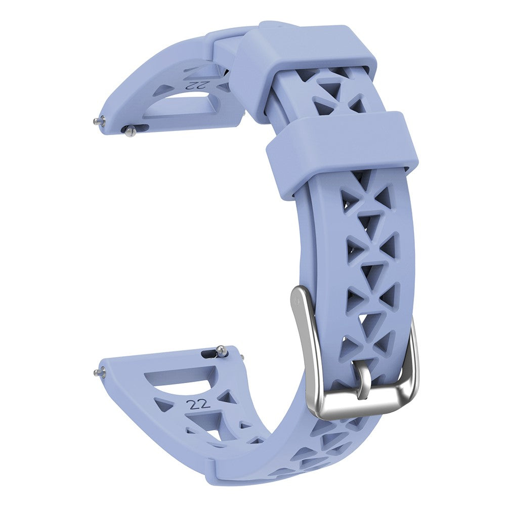 20mm Universal tower design silicone watch strap - Light Purple#serie_10