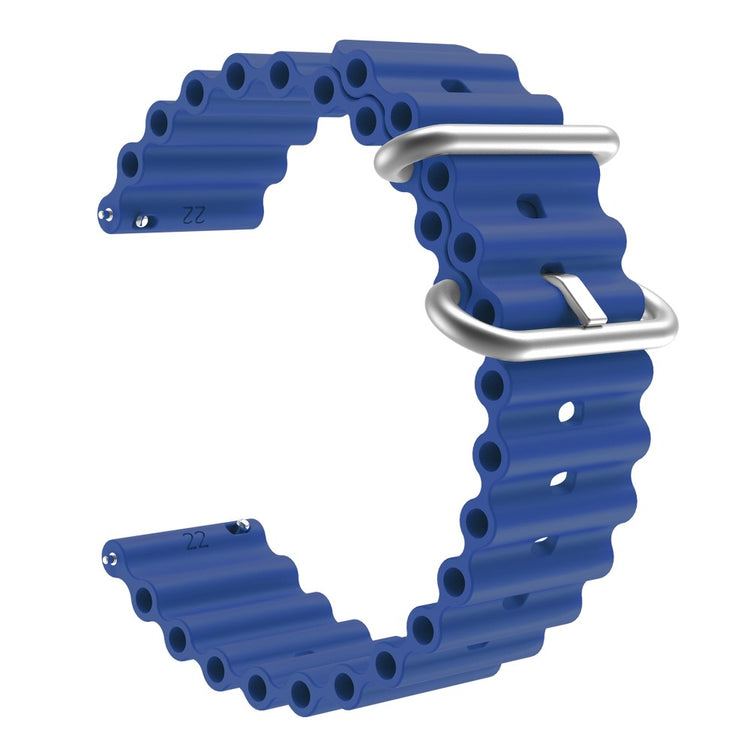 22mm Universal silicone watch strap - Navy Blue#serie_5