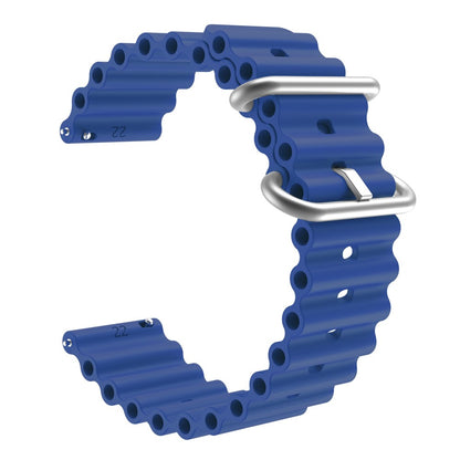 20mm Universal silicone watch strap - Navy Blue#serie_5