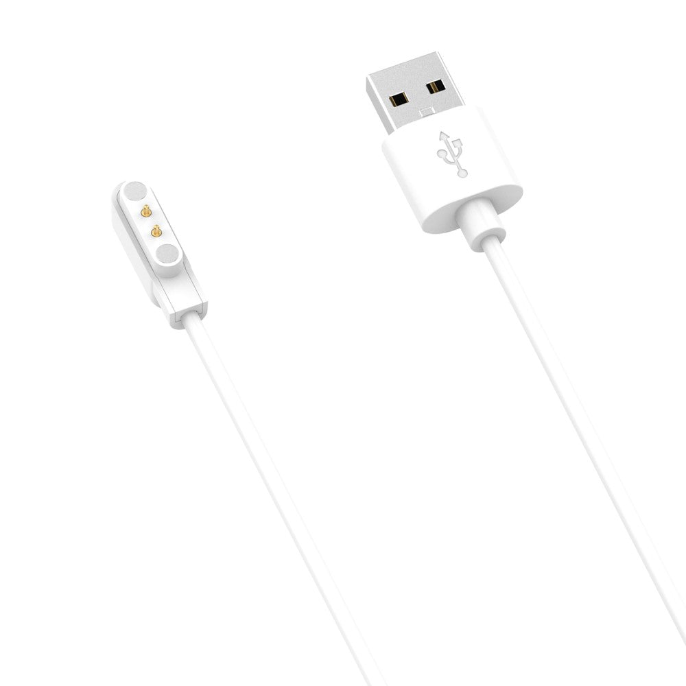 1.2m Universal Smartwatch Magnetisk  USB Opladningskabel - Hvid#serie_2