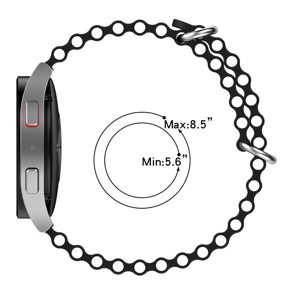 Mega komfortabel Universal Silikone Rem - Rød#serie_10