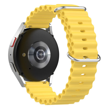 20mm Universal silicone watch strap - Yellow#serie_8