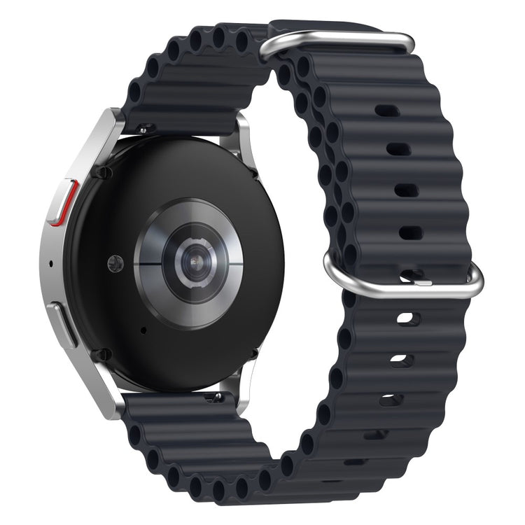 22mm Universal silicone watch strap - Midnight Black#serie_12