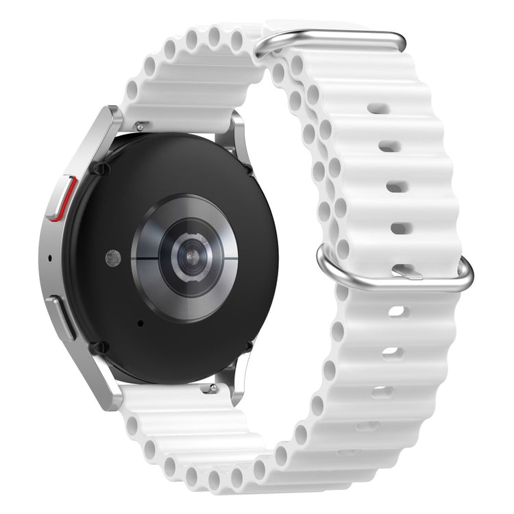 22mm Universal silicone watch strap - White#serie_2