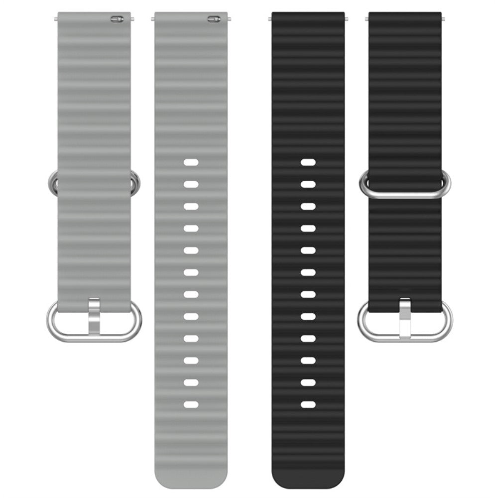 Stilfuld Universal Silikone Rem - Sølv#serie_7