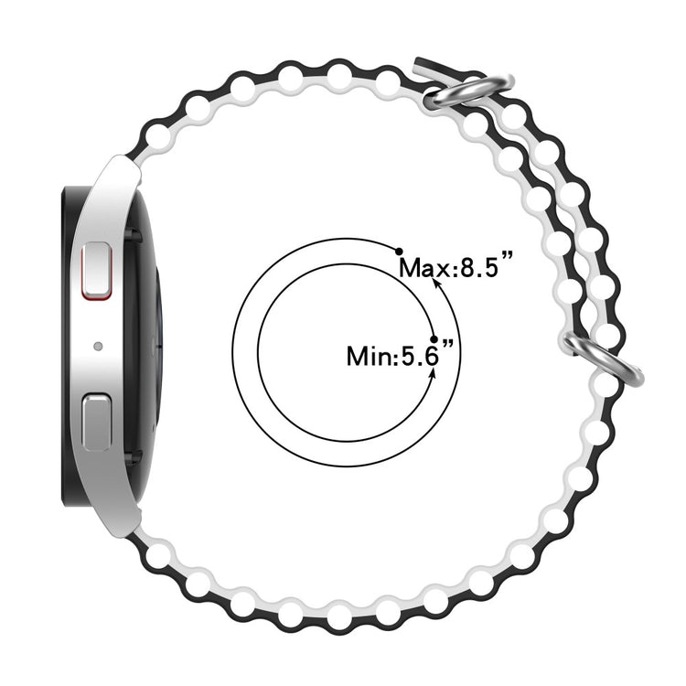 Mega hårdfør Universal Silikone Rem - Sølv#serie_7