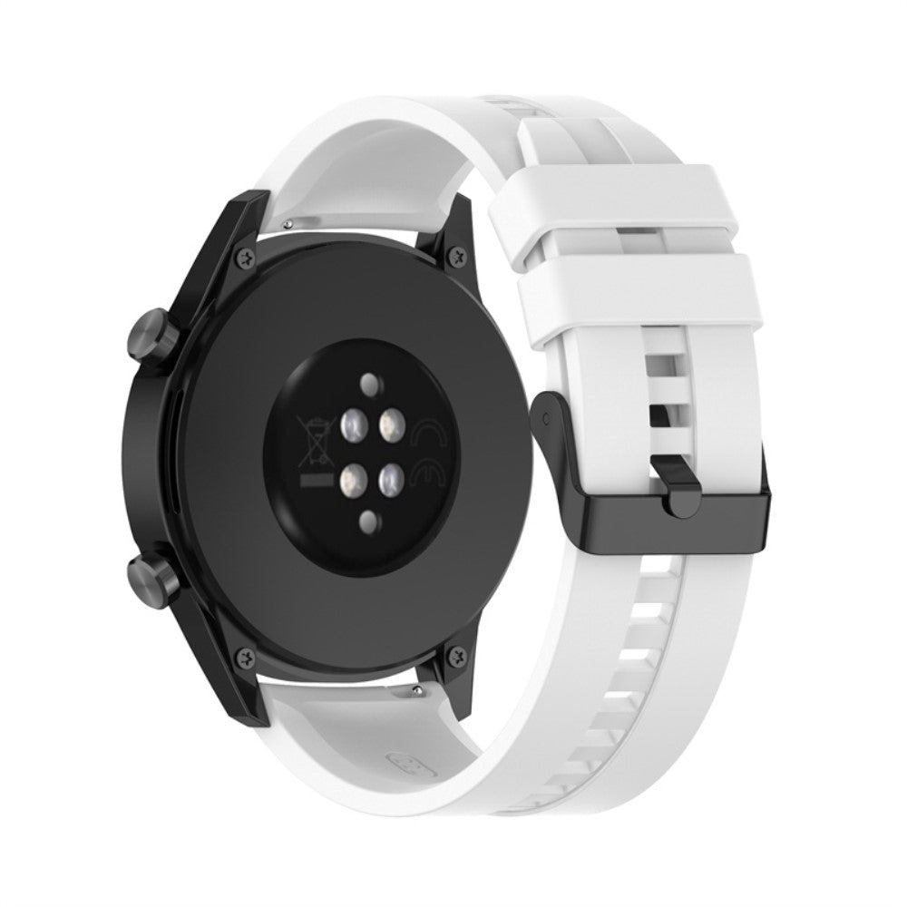 22mm Universal silicone watch strap - White#serie_1