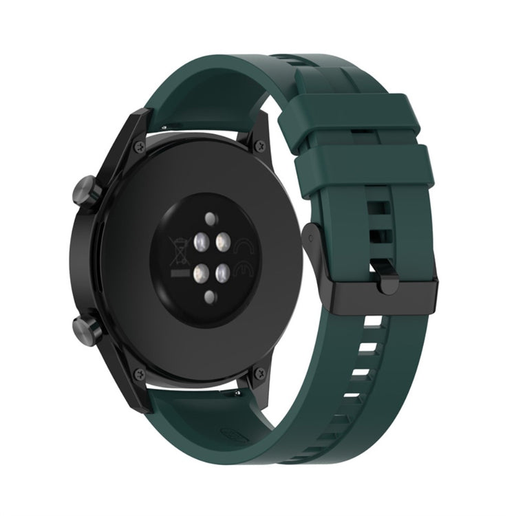 22mm Universal silicone watch strap - Dark Green#serie_11