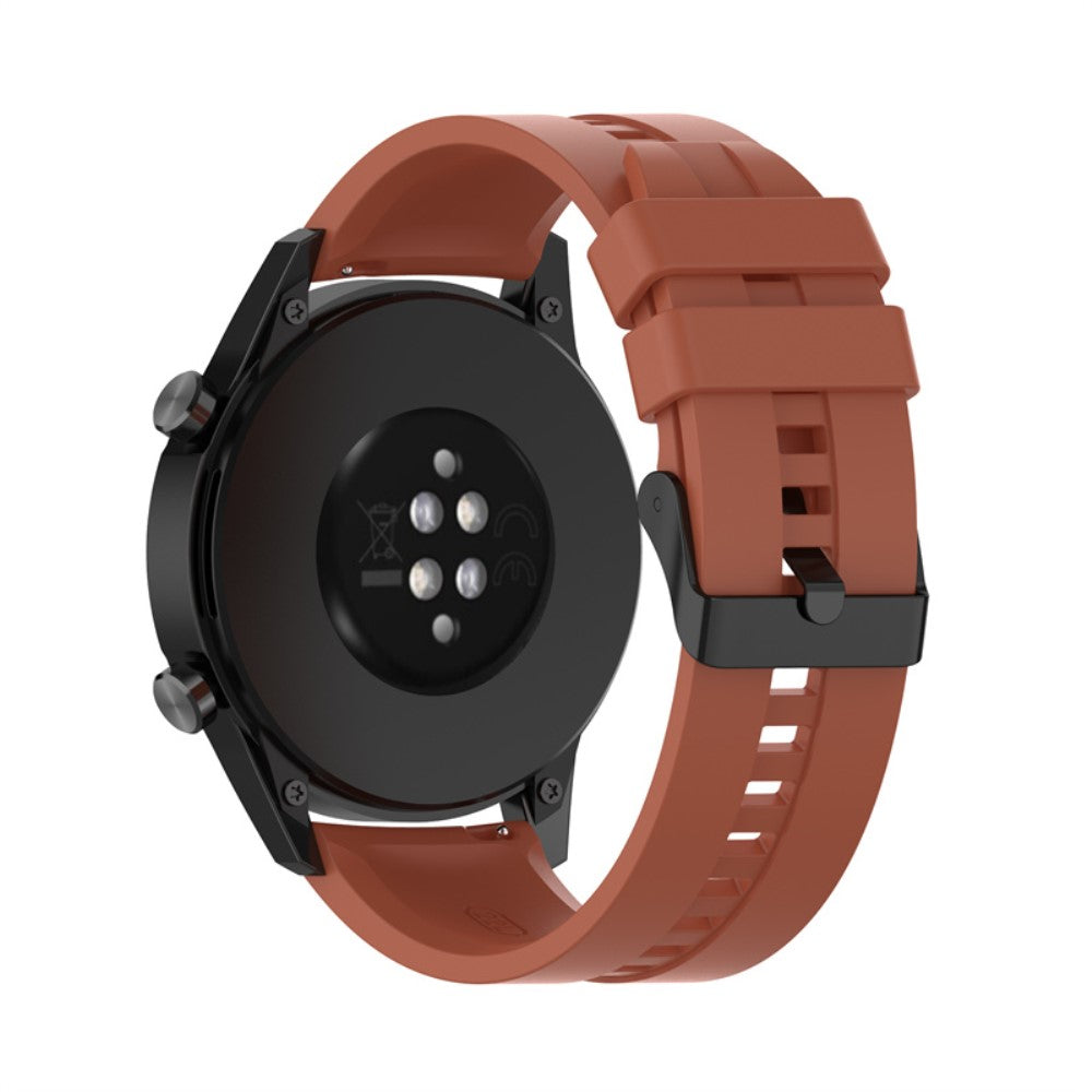 22mm Universal silicone watch strap - Red Orange#serie_3