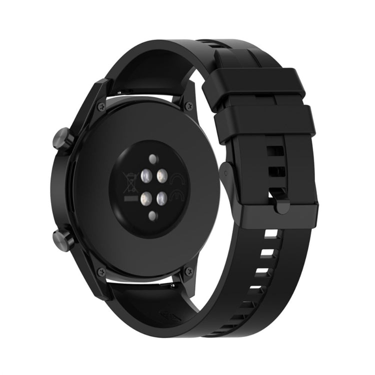 22mm Universal silicone watch strap - Black#serie_5
