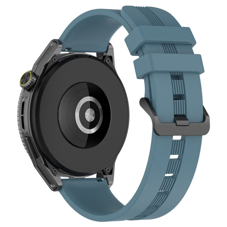 22mm Universal textured silicone watch strap - Dark Blue#serie_10