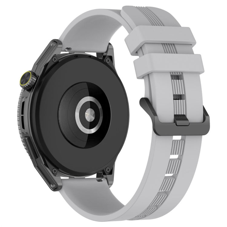 22mm Universal textured silicone watch strap - Grey#serie_8