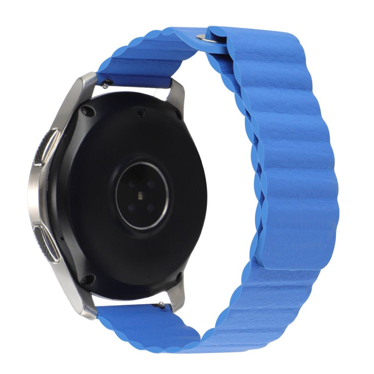 20mm Universal genuine leather watch strap - Blue#serie_1
