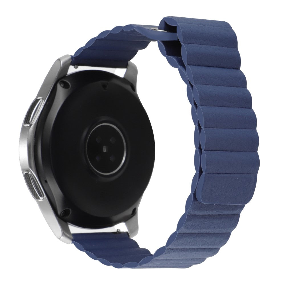 20mm Universal genuine leather watch strap - Midnight Blue#serie_12