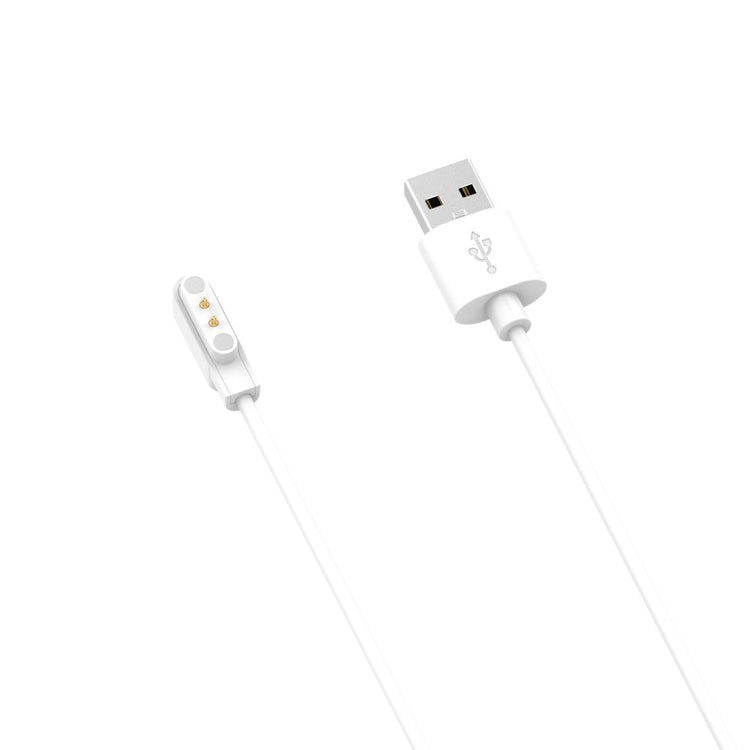 1.2m USB magnetic charging dock for Oppo Watch Free / Realme TechLife Watch S100 / Dizo Watch 2 / Noise Colorfit Qube / Ticwatch GTH - White#serie_2
