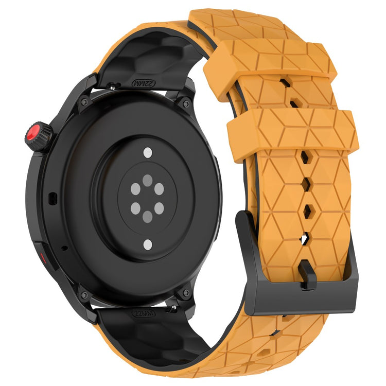 20mm Universal dual color football pattern style strap - Yellow / Black#serie_7