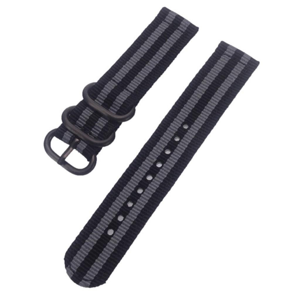 22mm Universal nylon strap - Black / Grey#serie_5