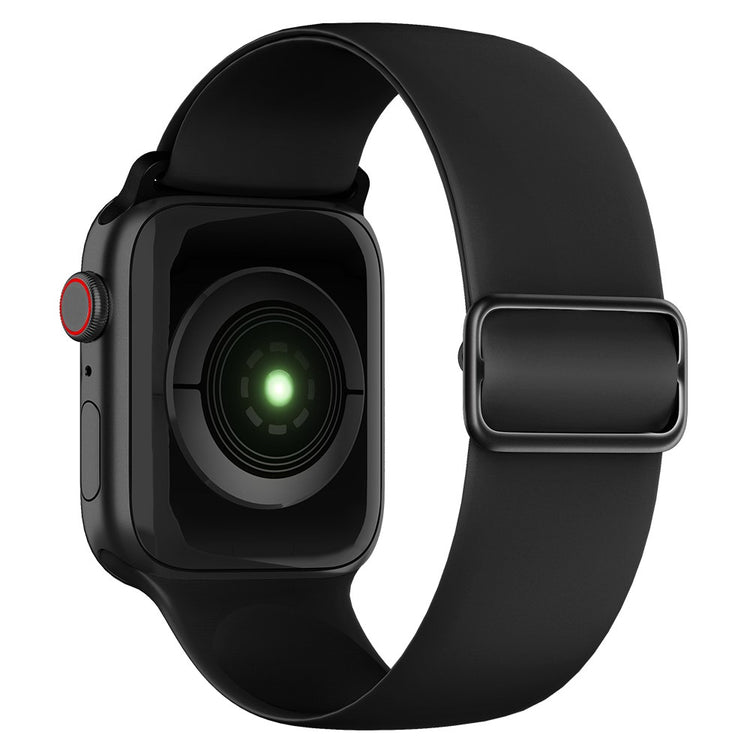 Kønt Apple Watch Series 7 41mm Silikone Rem - Sort#serie_3