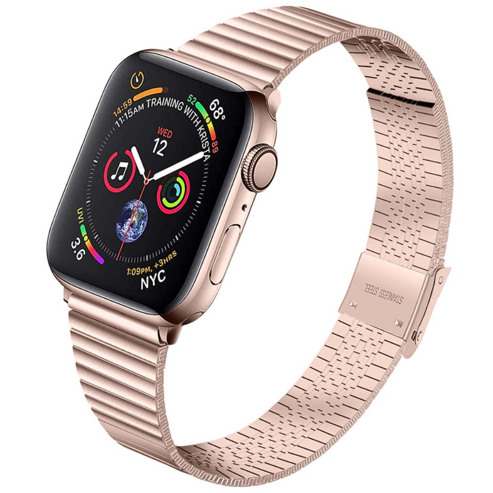 Vildt elegant Apple Watch Series 7 41mm Metal Rem - Pink#serie_1