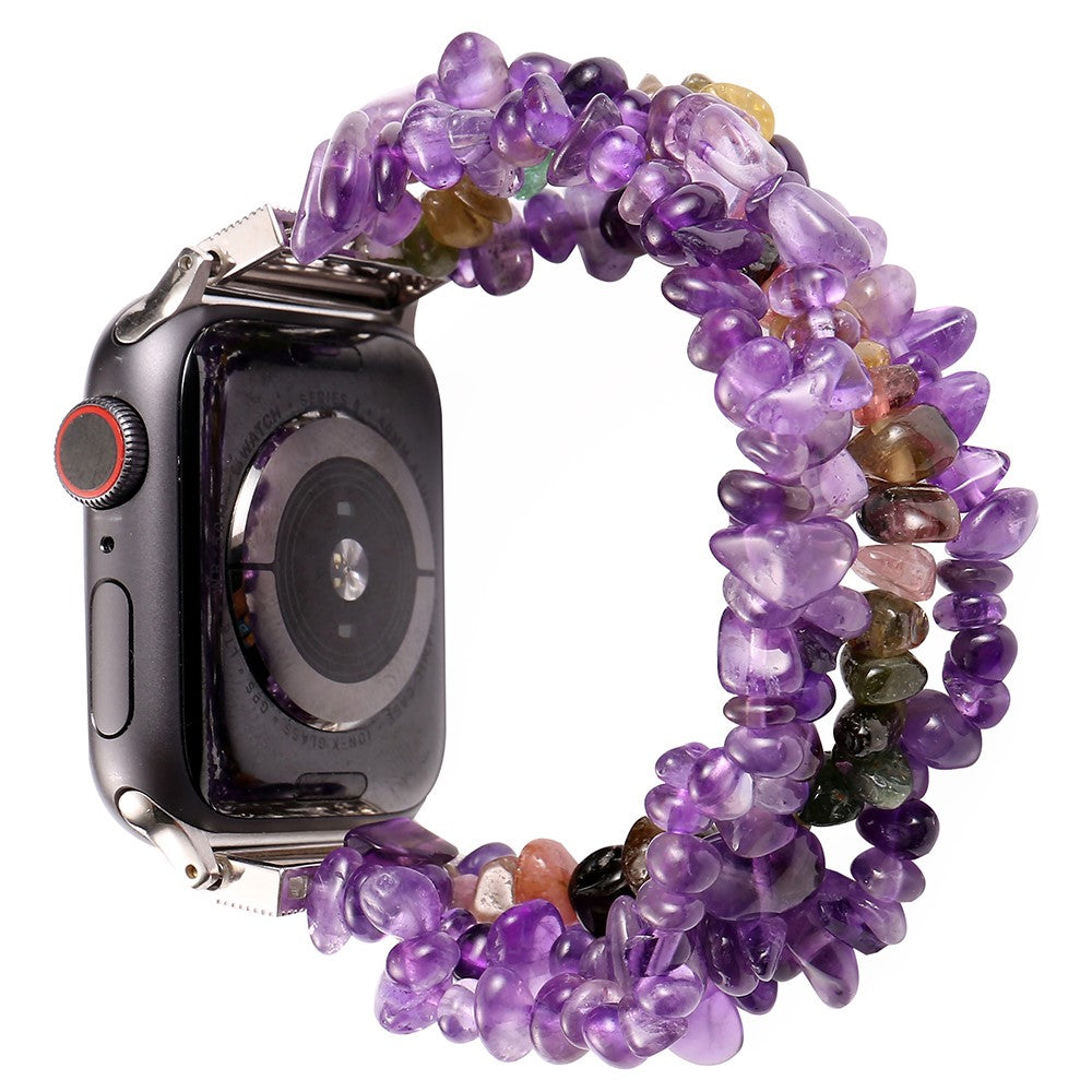 Meget flot Apple Watch Series 7 41mm Sten Rem - Lilla#serie_7