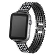 Superb Apple Watch Series 7 41mm Metal and Rhinestone Strap