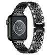 Tough Apple Watch Series 7 41mm Metal and Rhinestone Strap