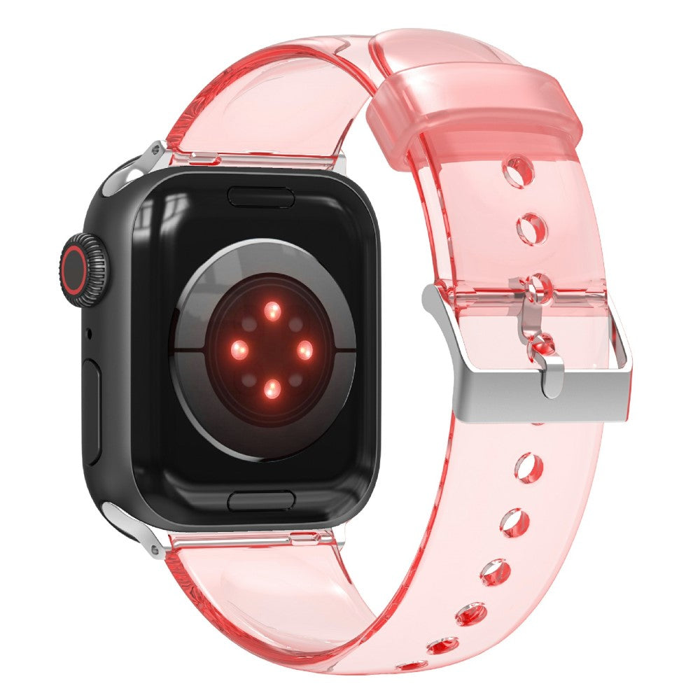 Super fed Apple Watch Series 7 41mm Silikone Rem - Orange#serie_5