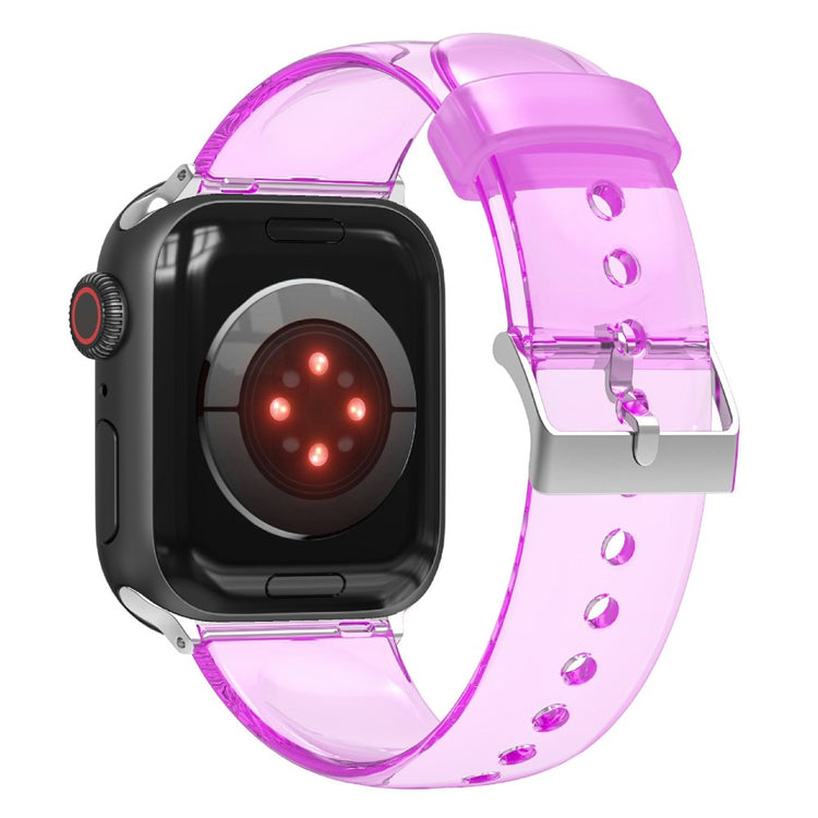 Super fed Apple Watch Series 7 41mm Silikone Rem - Lilla#serie_8