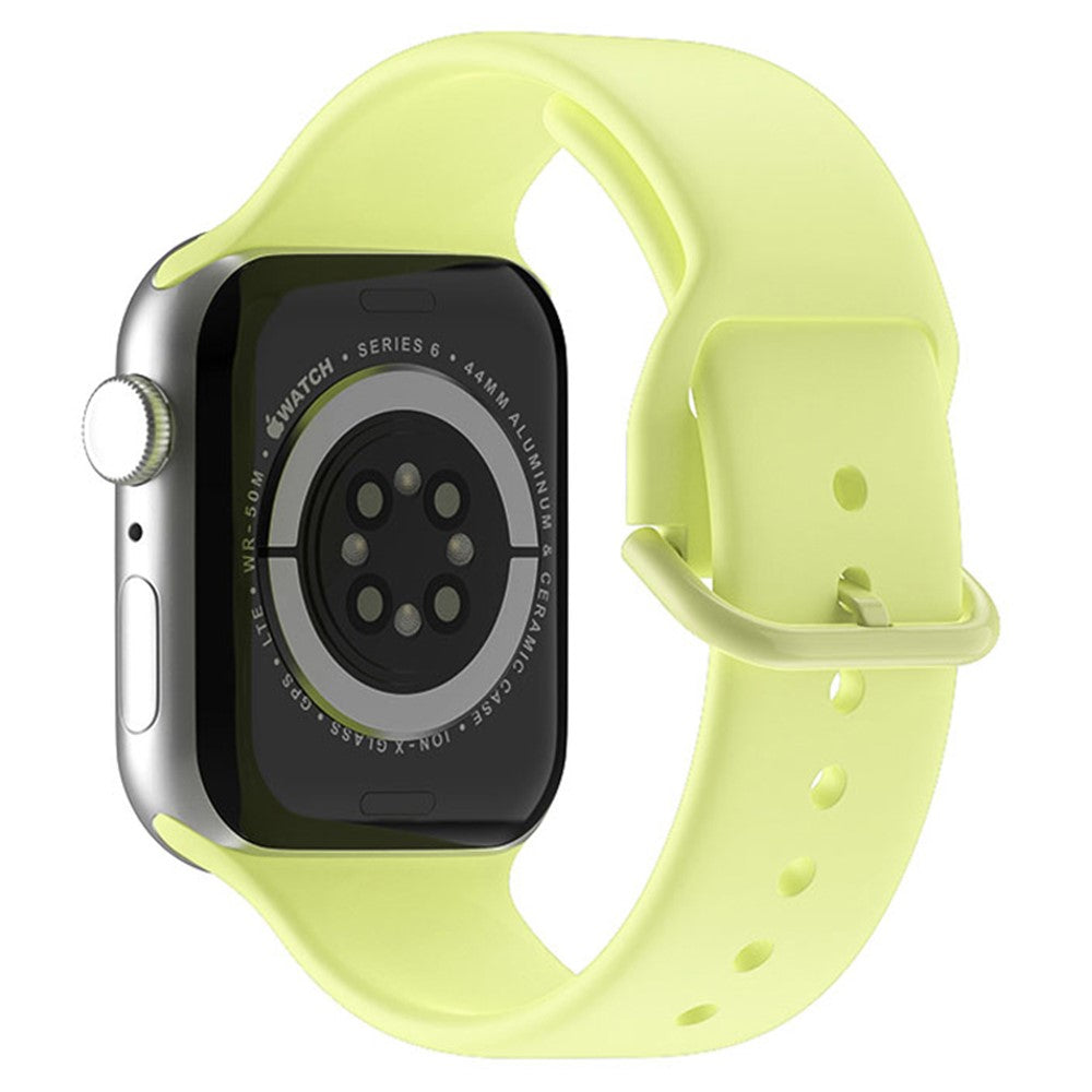 Helt vildt nydelig Universal Apple Silikone Rem - Gul#serie_11
