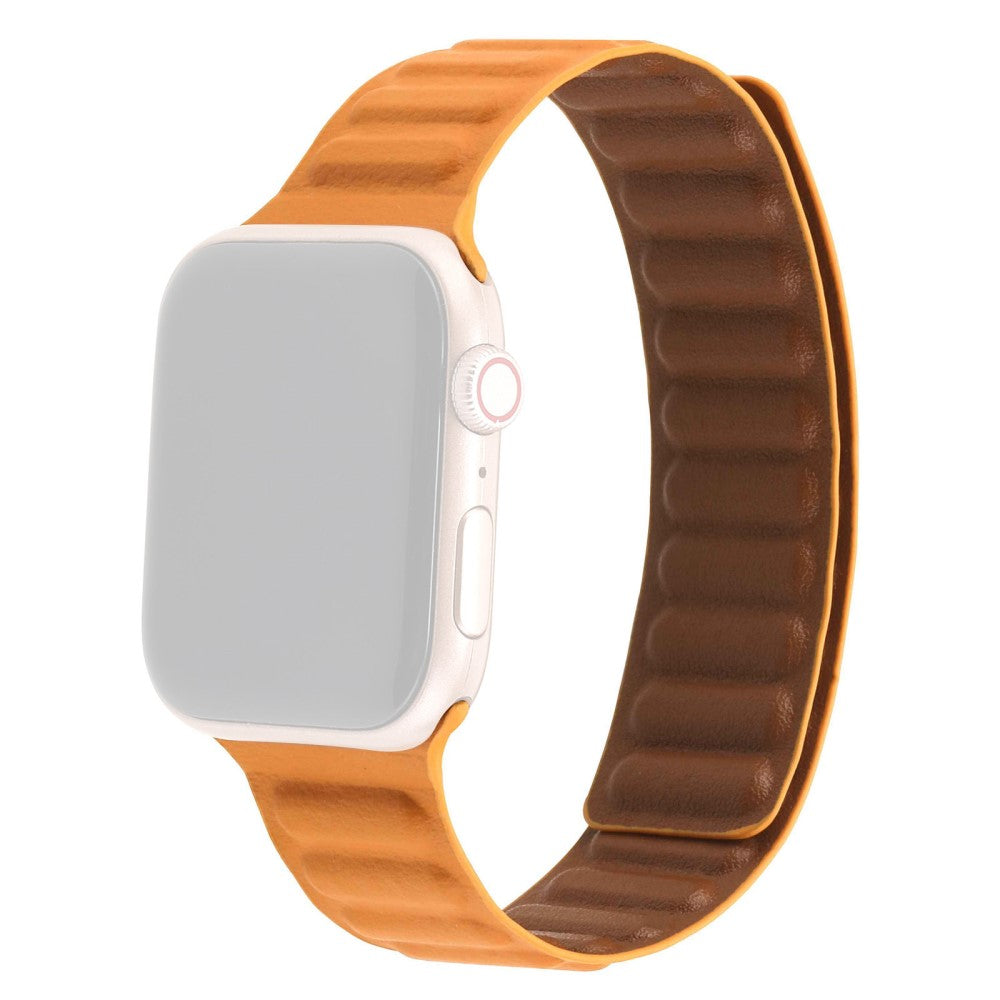 Alle tiders Universal Apple Ægte læder Rem - Orange#serie_13