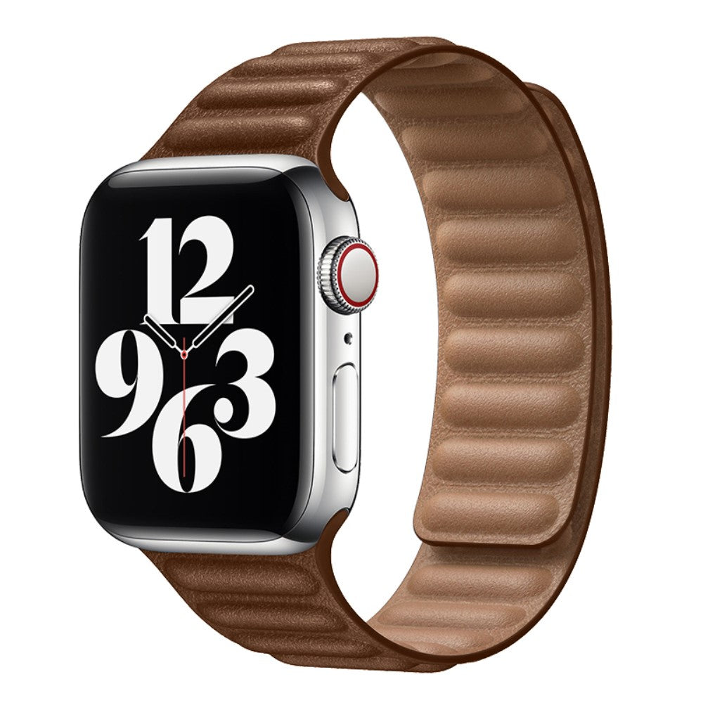 Helt vildt fint Universal Apple Ægte læder Urrem - Brun#serie_26