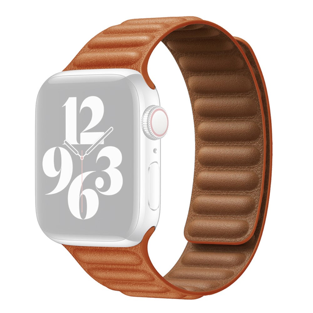 Mega kønt Universal Apple Ægte læder Rem - Brun#serie_7