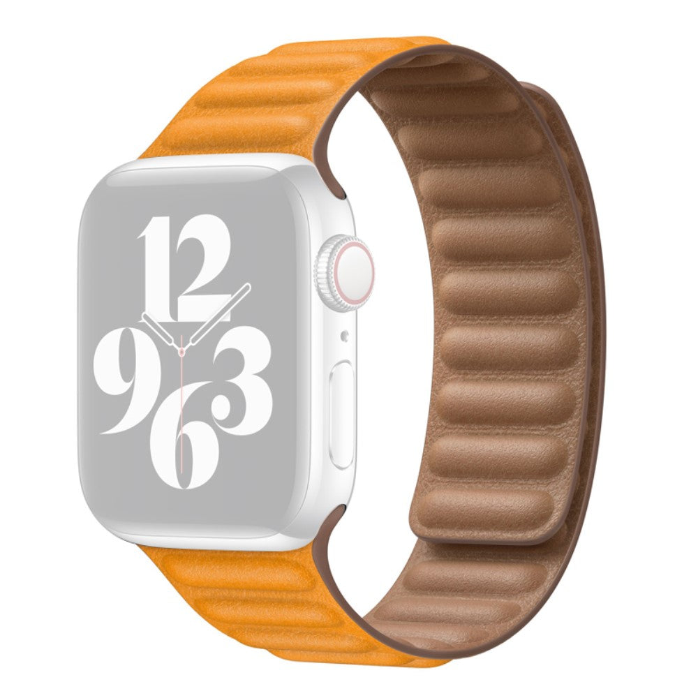 Mega kønt Universal Apple Ægte læder Rem - Orange#serie_8