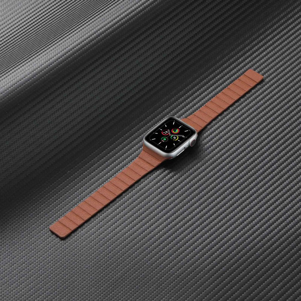 Vildt rart Universal Apple Ægte læder Urrem - Blå#serie_10