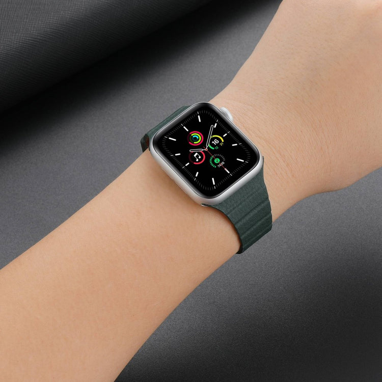 Vildt rart Universal Apple Ægte læder Urrem - Hvid#serie_2