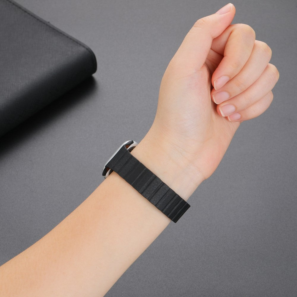 Vildt rart Universal Apple Ægte læder Urrem - Grøn#serie_3