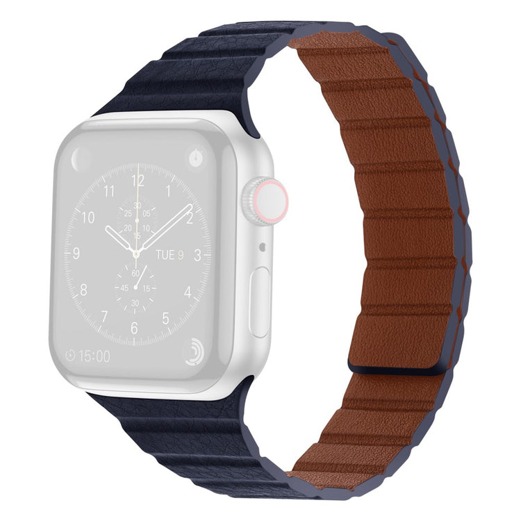 Helt vildt kønt Universal Apple Ægte læder Rem - Blå#serie_4