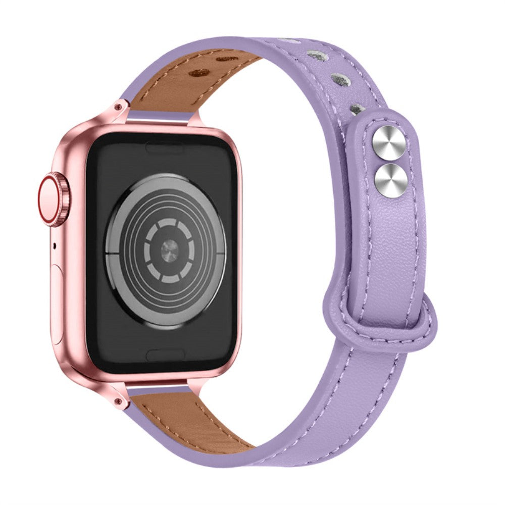 Nydelig Universal Apple Ægte læder Rem - Lilla#serie_6