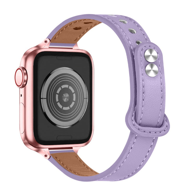 Nydelig Universal Apple Ægte læder Rem - Lilla#serie_6